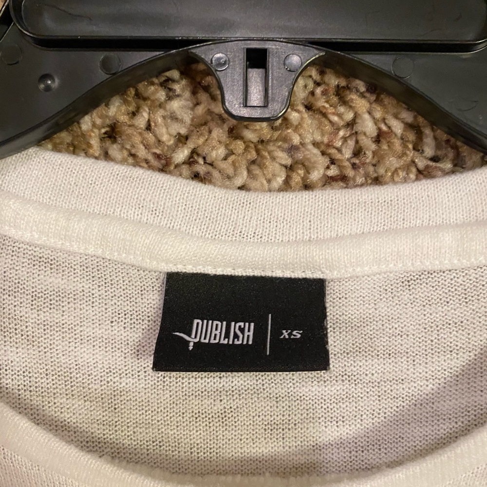 PUBLISH brand White Knit Top - XS - Picture 5 of 7